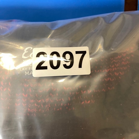 Edison Vintage Knitwear Black Red Cable Knit Sweater Men's Size Medium - Picture 9 of 9